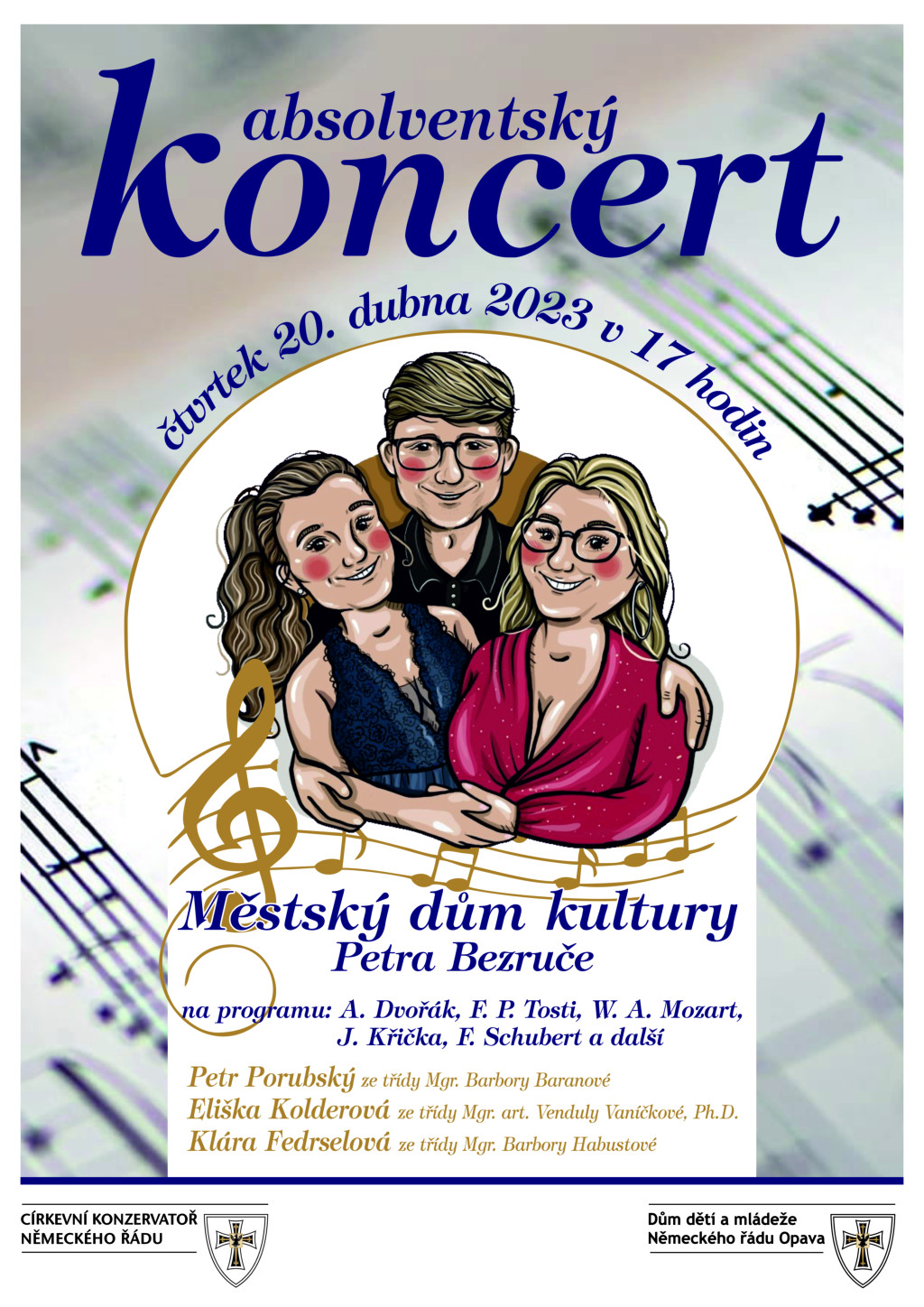 Absolventský koncert - Porubský, Kolderová, Fedrselová