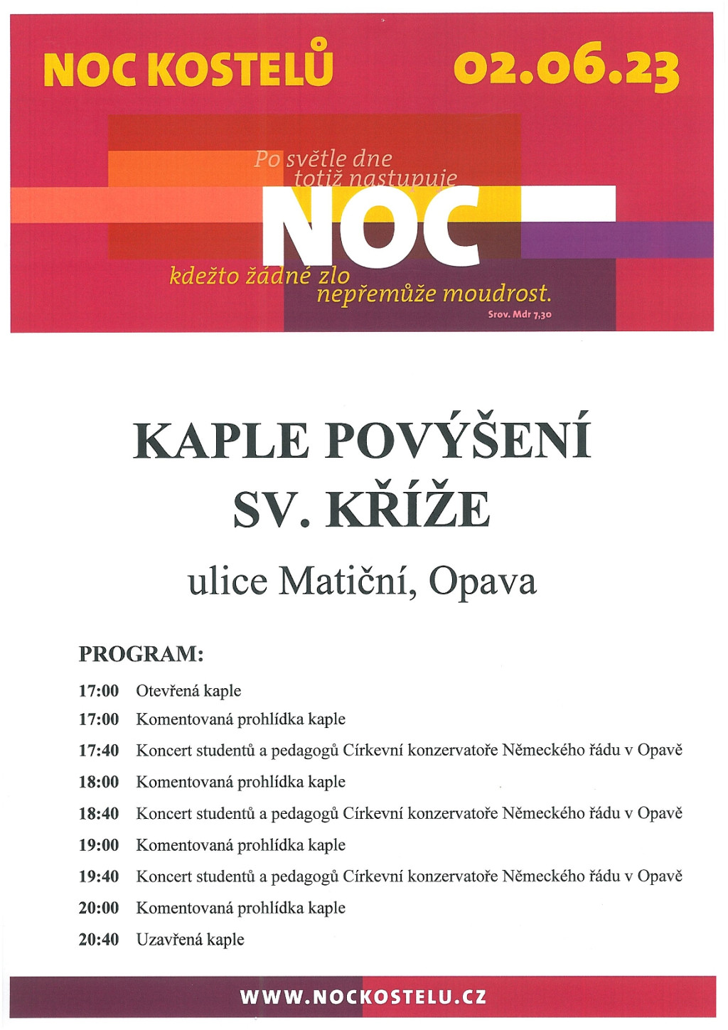 Noc kostelů 2023